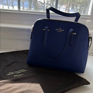 Kate Spade Blue Leather Handbag